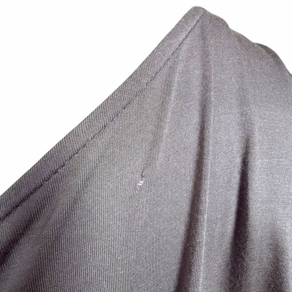 Thomas Wylde Scull Graphic Long Sleeve Oversized Tunic Silk Dress – Gray S /M (0 - Picture 10 of 14